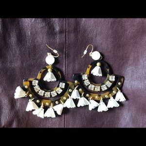 J.Crew resin and tort earings